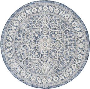 Mantinge Traditional Navy Area Rug