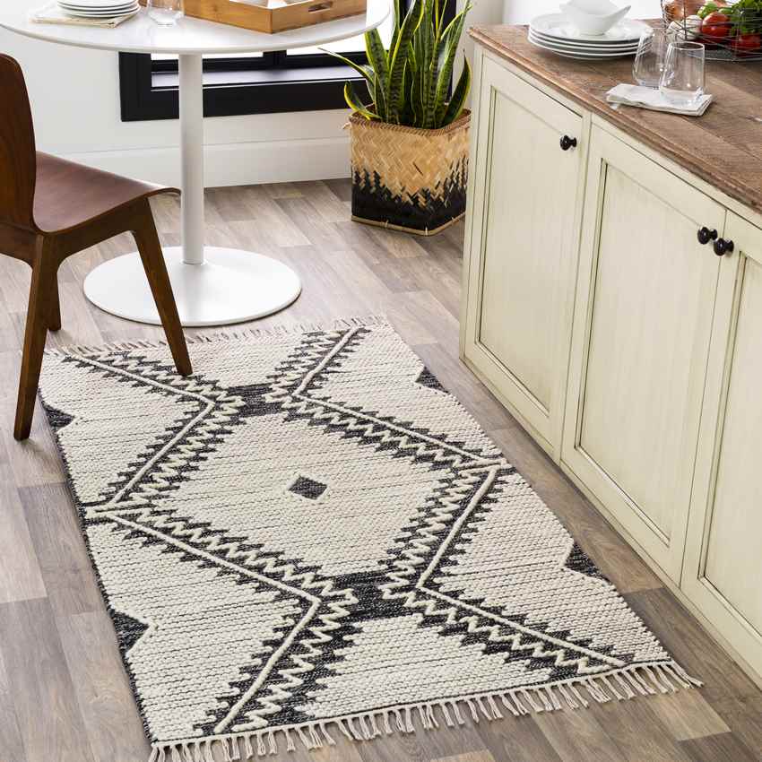 Maryport Global Black Area Rug