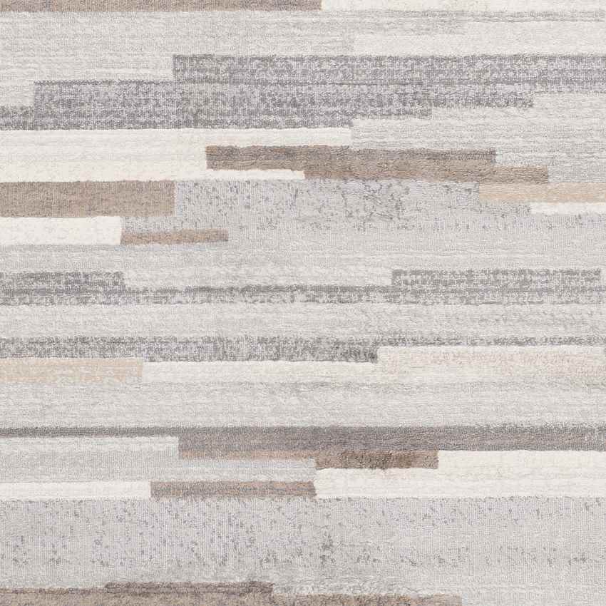 Orvelte Modern Medium Gray/Tan/White Area Rug