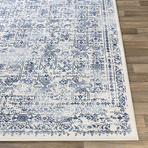 Hyeres Traditional Dark Blue Area Rug