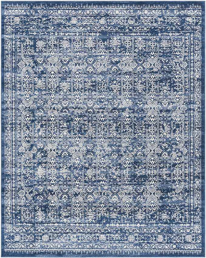 Hyeres Traditional Denim Area Rug