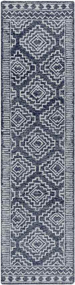 Vledder Global Dark Blue Area Rug