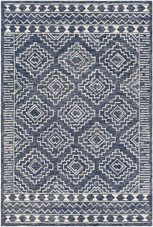 Vledder Global Dark Blue Area Rug