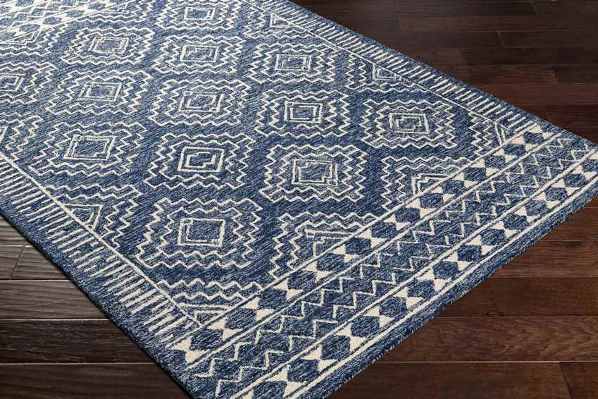 Vledder Global Dark Blue Area Rug