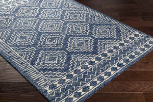 Vledder Global Dark Blue Area Rug