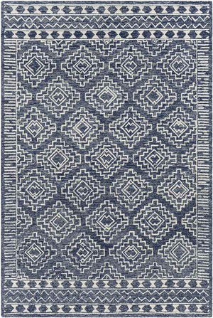 Vledder Global Dark Blue Area Rug