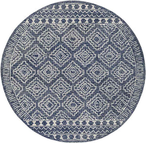 Vledder Global Dark Blue Area Rug