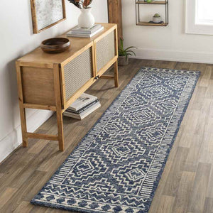 Vledder Global Dark Blue Area Rug
