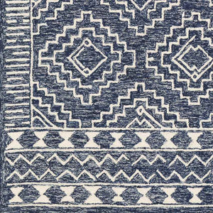 Vledder Global Dark Blue Area Rug