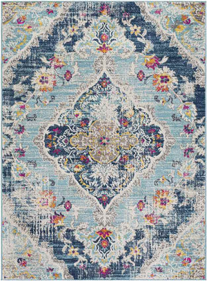 Brongerga Traditional Blue Area Rug