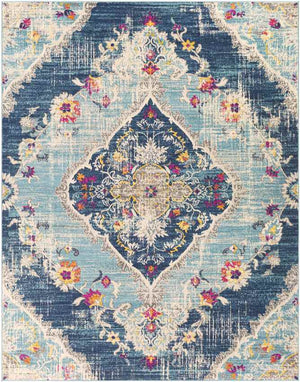 Brongerga Traditional Blue Area Rug