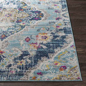 Brongerga Traditional Blue Area Rug