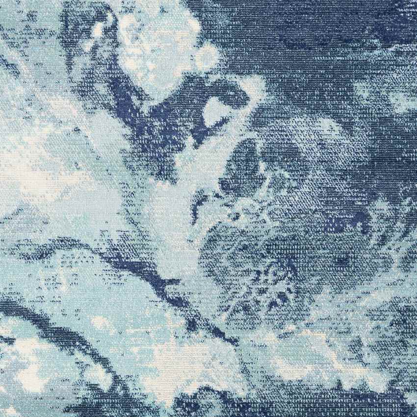 Britsum Modern Dark Blue Area Rug