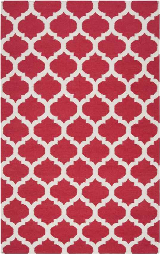 Wigton Cottage Dark Coral Area Rug
