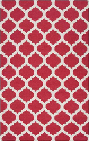 Wigton Cottage Dark Coral Area Rug