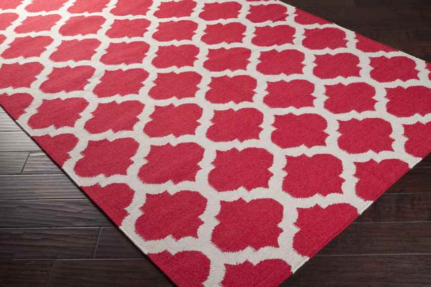 Wigton Cottage Dark Coral Area Rug