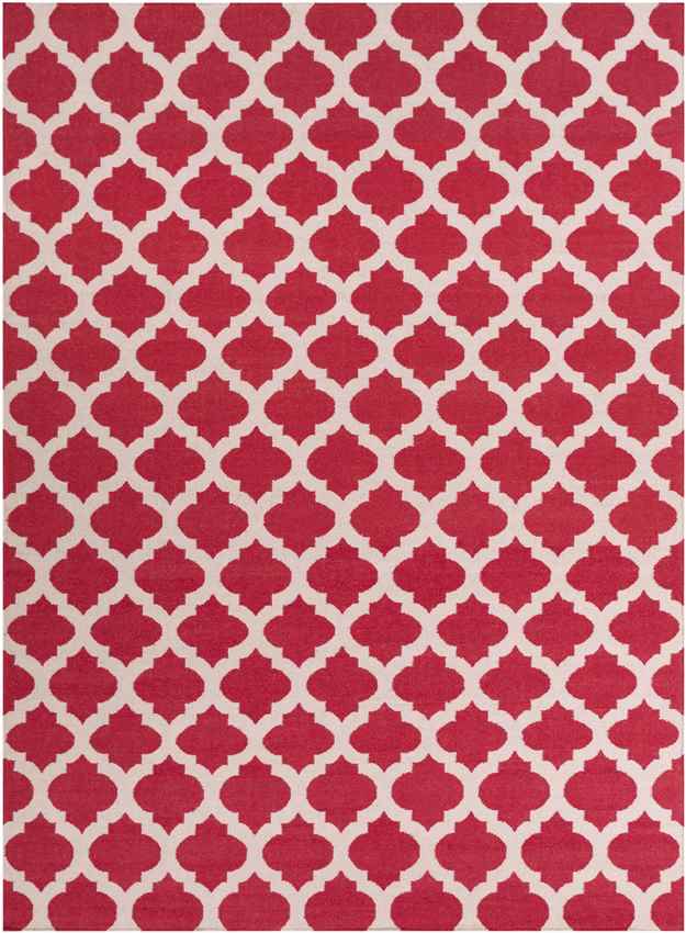 Wigton Cottage Dark Coral Area Rug