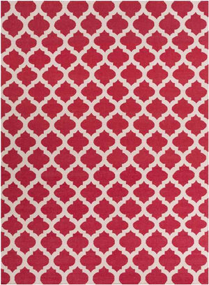 Wigton Cottage Dark Coral Area Rug