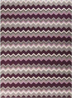 Weende Modern Dark Purple Area Rug