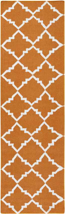 Selwerd Modern Burnt Orange Area Rug