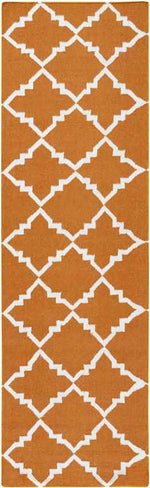 Selwerd Modern Burnt Orange Area Rug