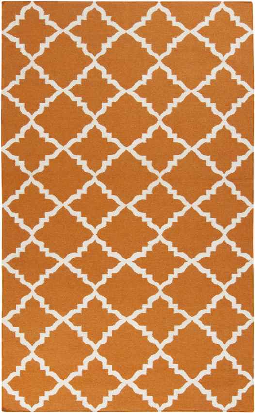 Selwerd Modern Burnt Orange Area Rug