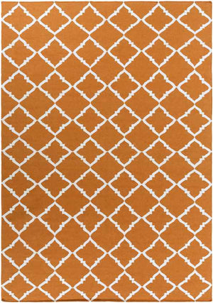 Selwerd Modern Burnt Orange Area Rug