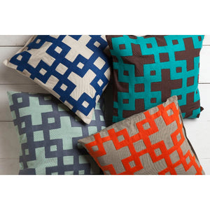 Charleroi Bright Orange Pillow Cover