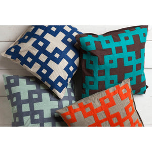 Charleroi Bright Orange Pillow Cover