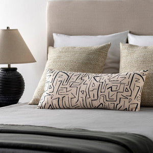 Ardooie Black Pillow Cover