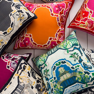 Heron Teal Pillow Cover