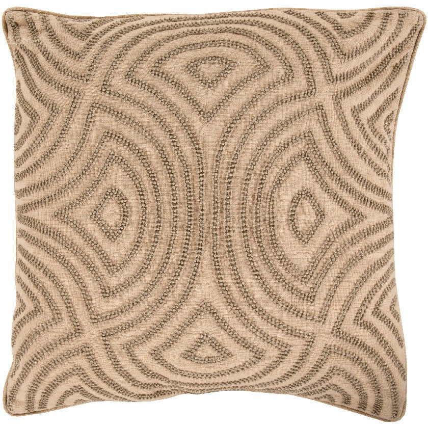Baars Khaki Pillow Cover