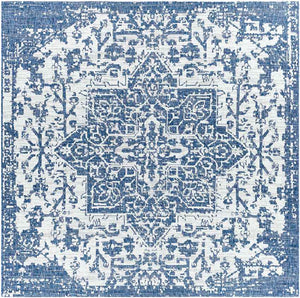 Appelscha Traditional Denim Area Rug