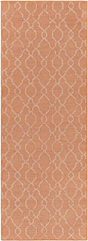 Buiksloot Traditional Bright Orange Area Rug
