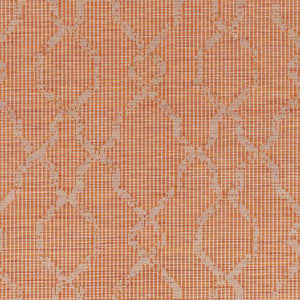 Buiksloot Traditional Bright Orange Area Rug