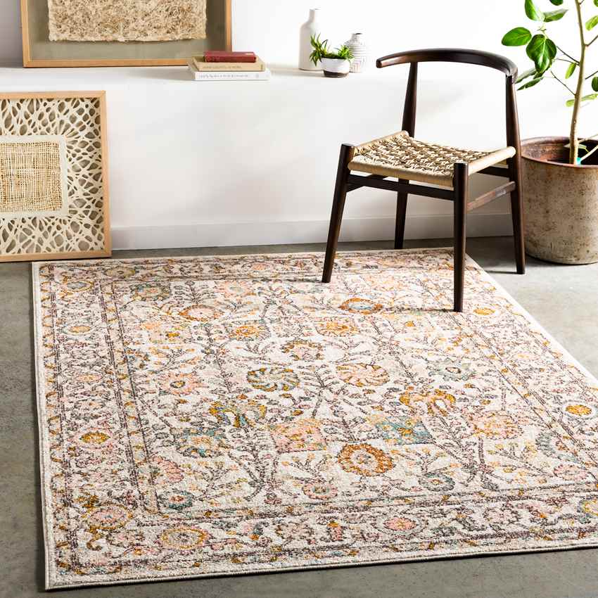 Hilversum Traditional Burnt Orange Area Rug