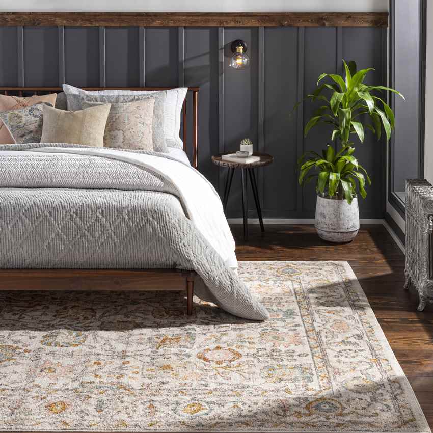 Hilversum Traditional Burnt Orange Area Rug