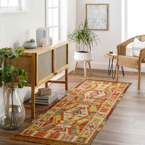 Wognum Global Burgundy Area Rug