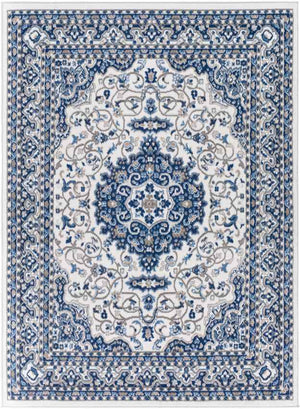 Belvert Traditional Denim Area Rug