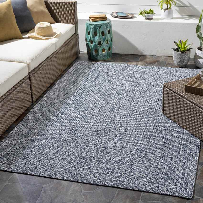Cuijk Cottage Dark Blue Area Rug