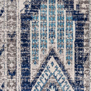 Hool Rustic Sky Blue Area Rug