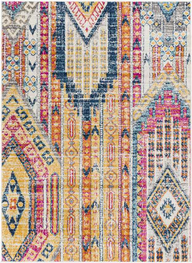 Hool Rustic Bright Pink Area Rug