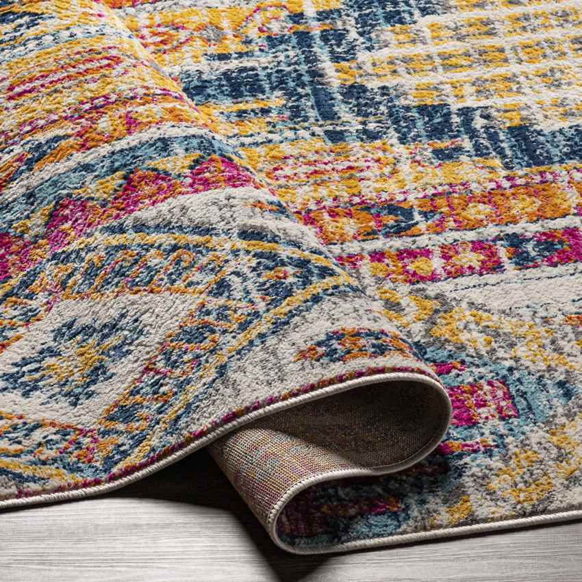 Hool Rustic Bright Pink Area Rug