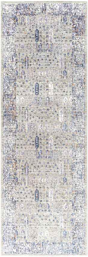 Lieshout Traditional Pale Blue Area Rug