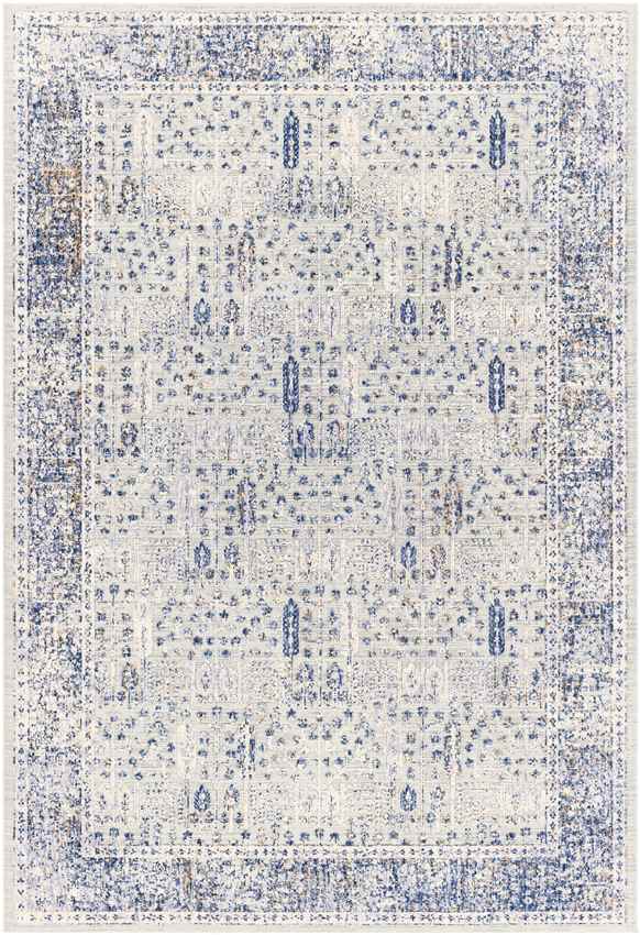Lieshout Traditional Pale Blue Area Rug