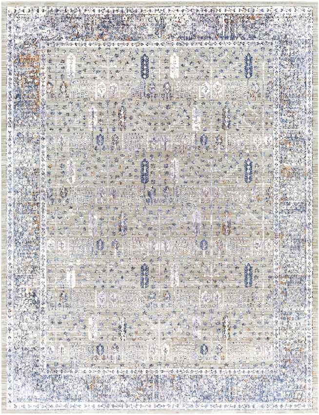 Lieshout Traditional Pale Blue Area Rug