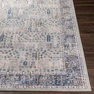 Lieshout Traditional Pale Blue Area Rug