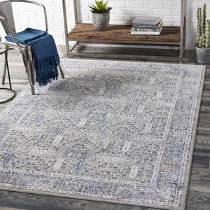 Lieshout Traditional Pale Blue Area Rug