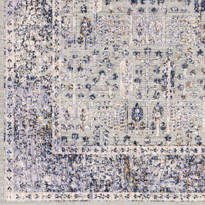 Lieshout Traditional Pale Blue Area Rug