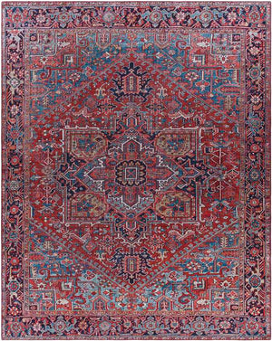 Looneind Traditional Dark Red Area Rug